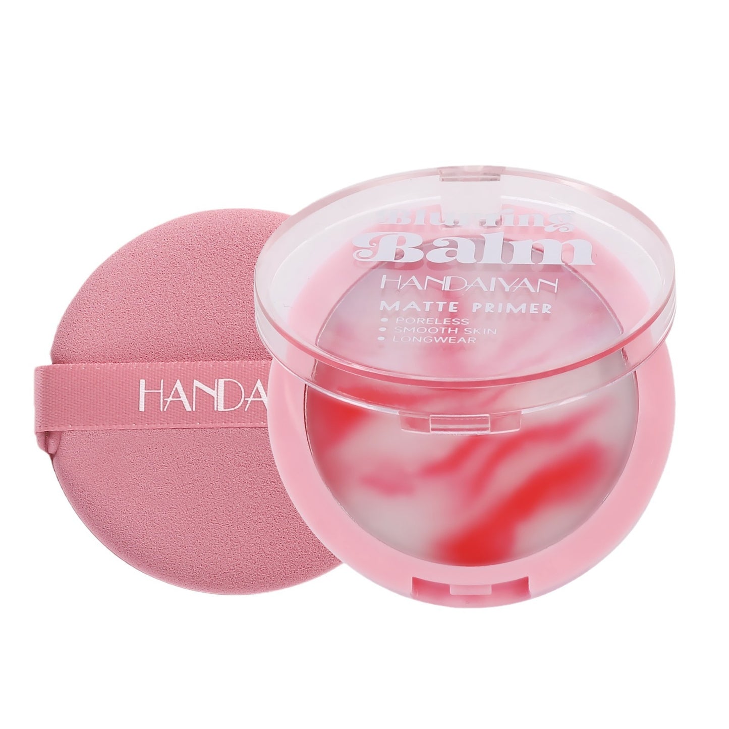 Polvo libre sin talco para retoque de maquillaje, realce del color y control de grasa – Crema de polvo corrector HANDAIYAN, resistente al agua y de larga duración (Toque Prohibido)