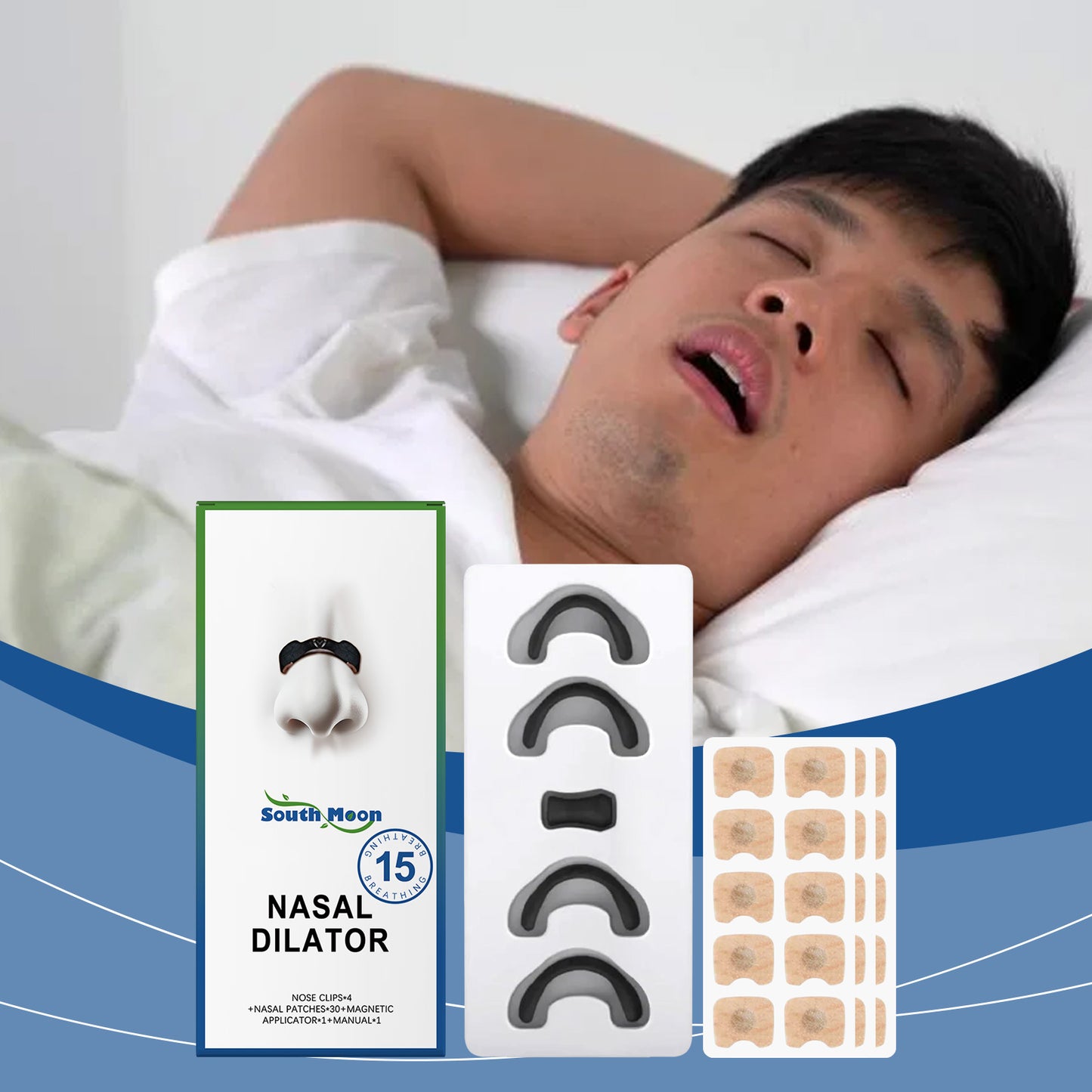 South Moon Nose Care Set Anti-Snoring Care At Night Sleep Quiet And Relieve Nasal Discomfort