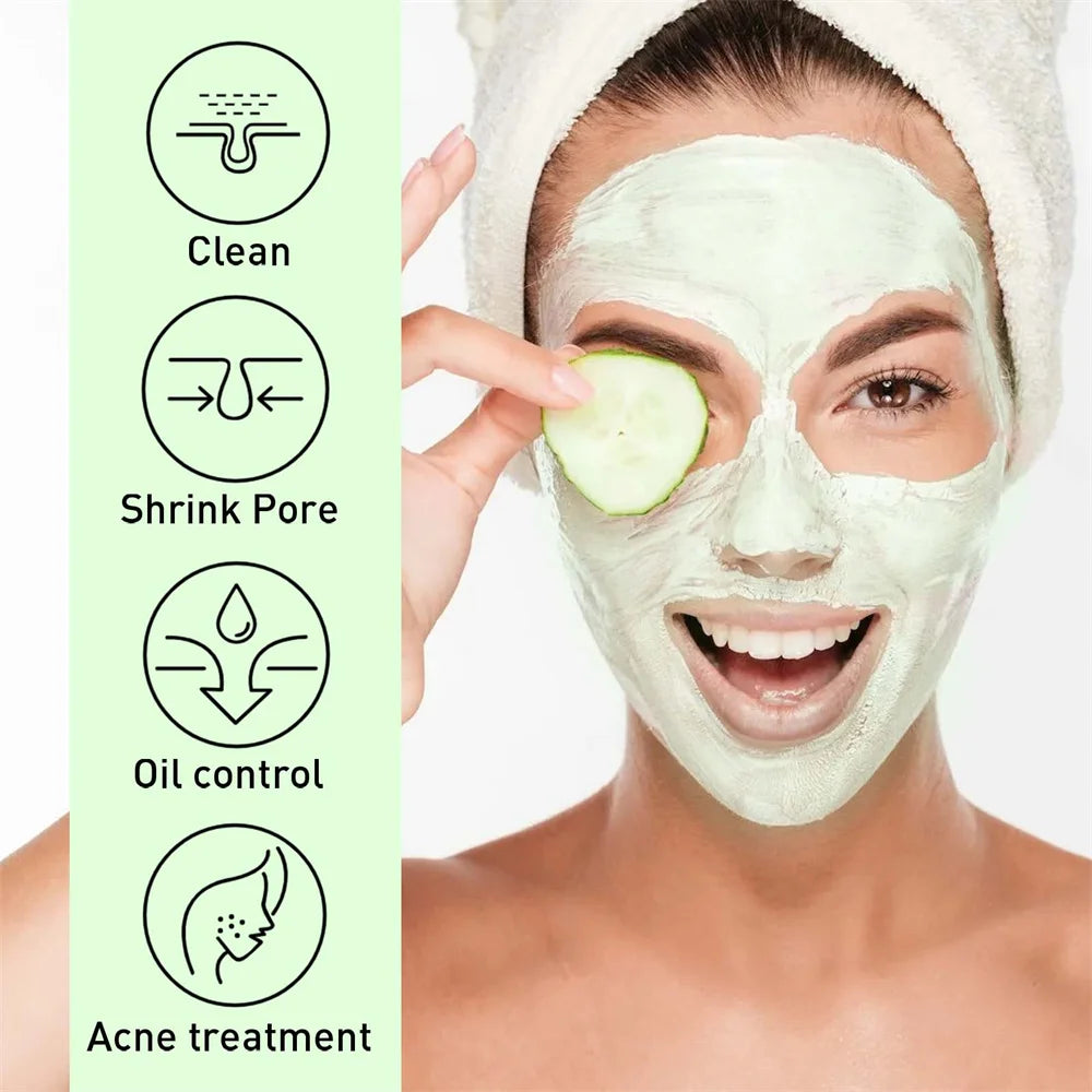 West & Month Mascarilla Facial de Barro Sólido para Eliminar Puntos Negros: Refresca, Limpia, Hidrata, Controla la Grasa y Reduce Poros (Poros Prohibidos)