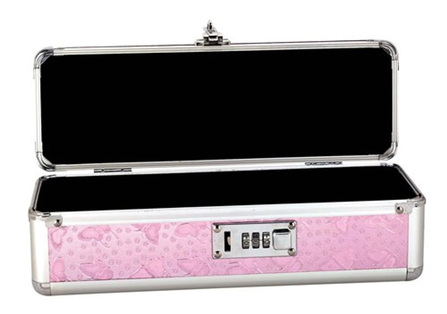 Guarda Tus Travesuras (Caja para vibradores pequeña con cerradura, color rosa)