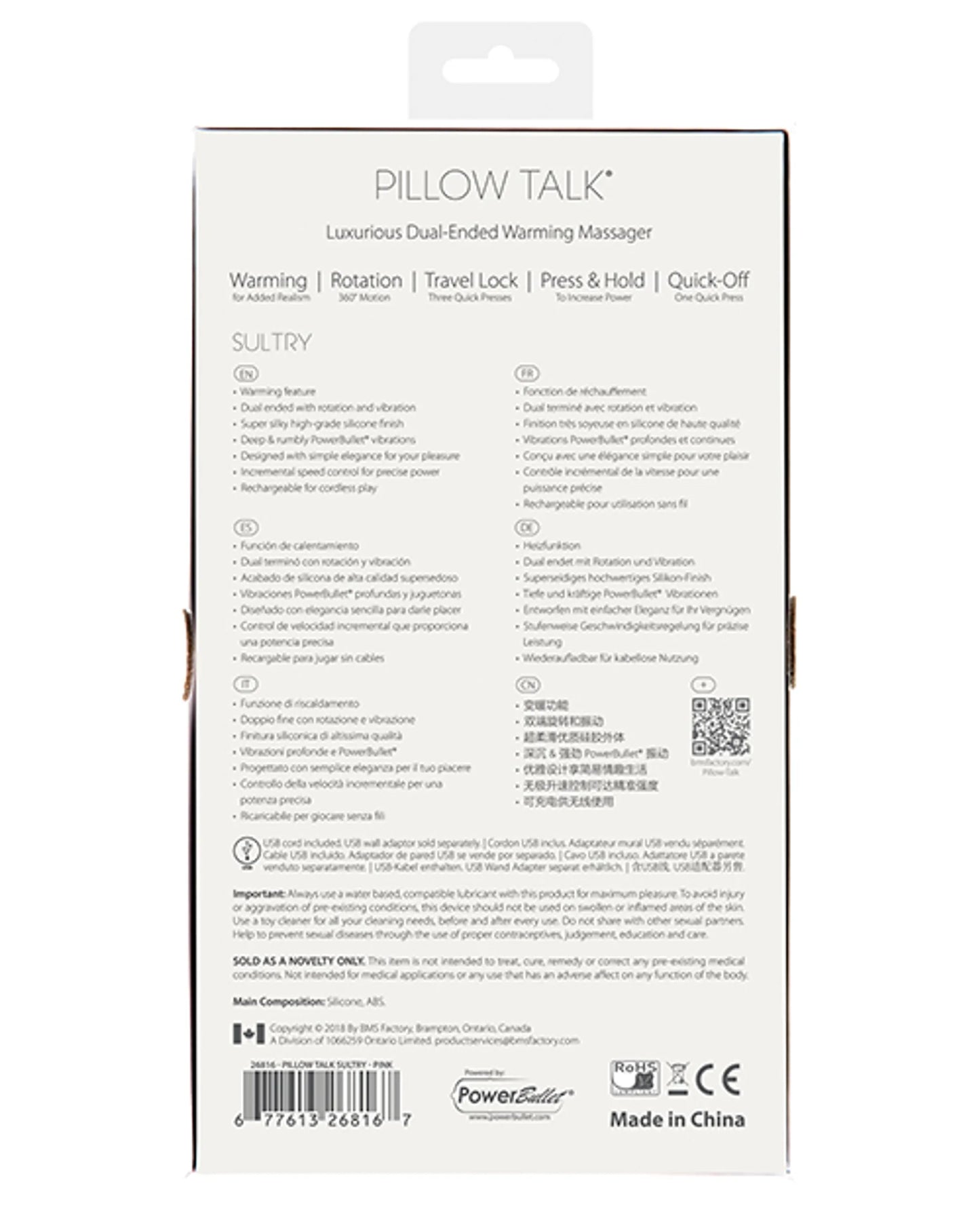 Varita Coqueta (Pillow Talk – Varita rotativa seductora rosa)