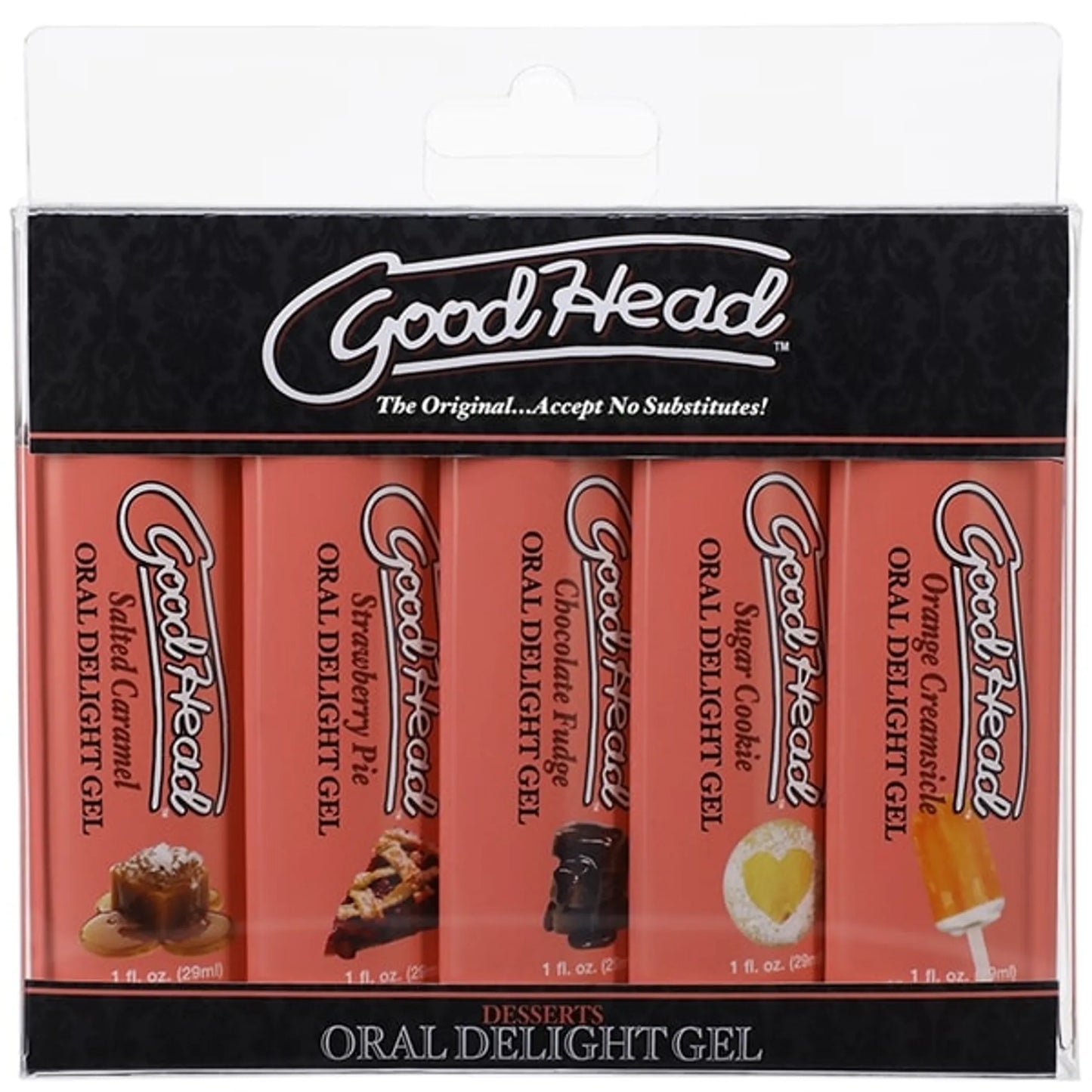 Lengüetazo Pecador (Goodhead Gel de Delicia Oral 5 Paquetes Sabores Postres)