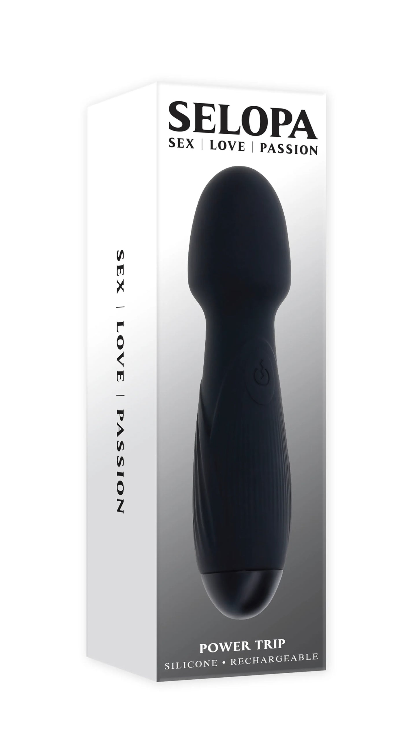 SELOPA POWER TRIP Vibrador estilo wand de silicona recargable (Tentacion adictiva)