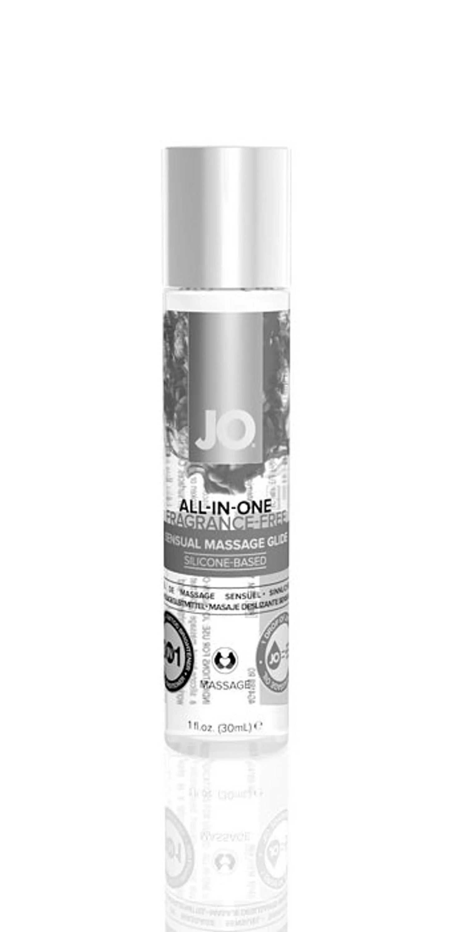 JO Todo en Uno – Aceite de Masaje Sensual 1oz (Toque Ardiente)