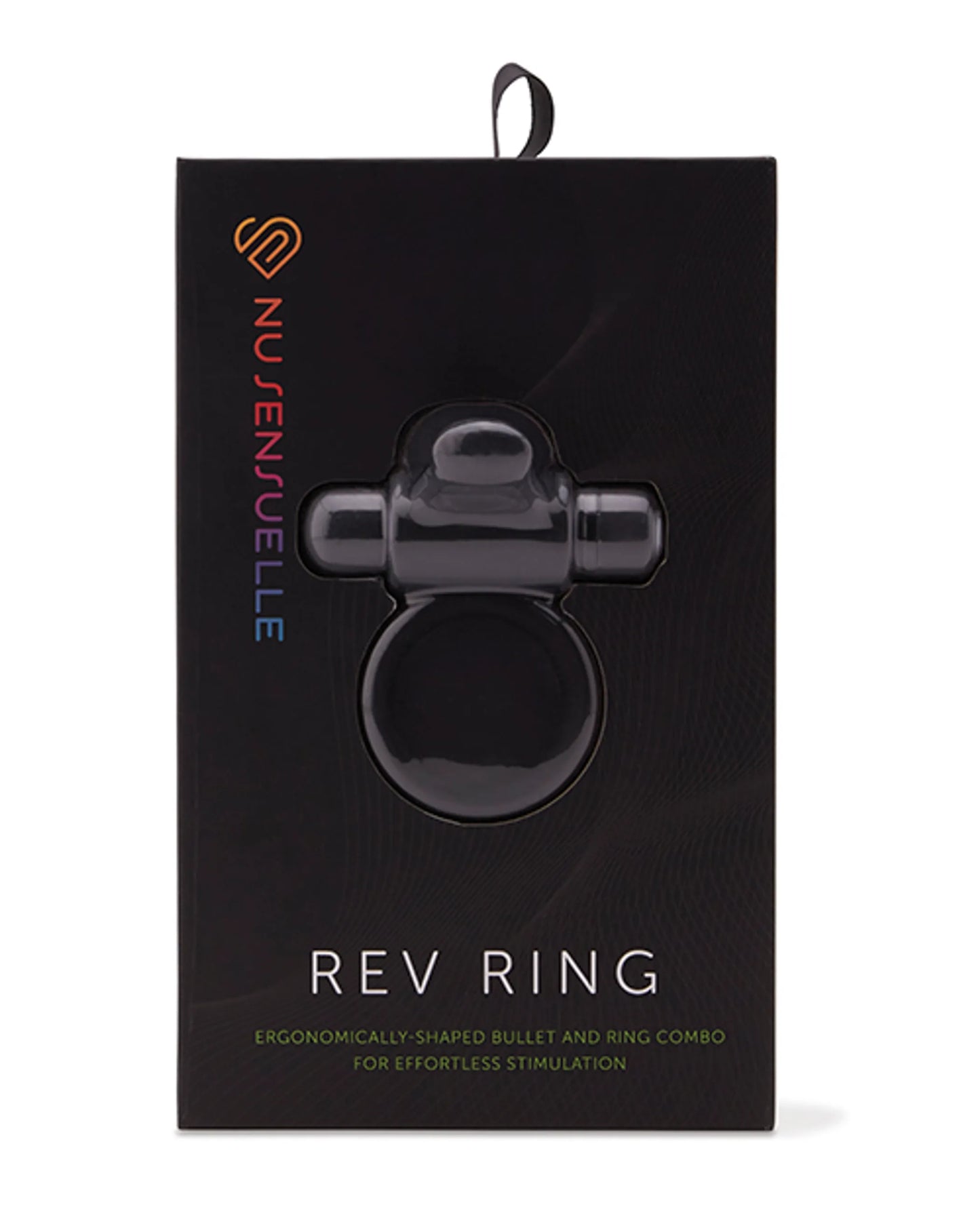 Tembleque portatil (Sensuelle Anillo Bala de Silicona Negro)