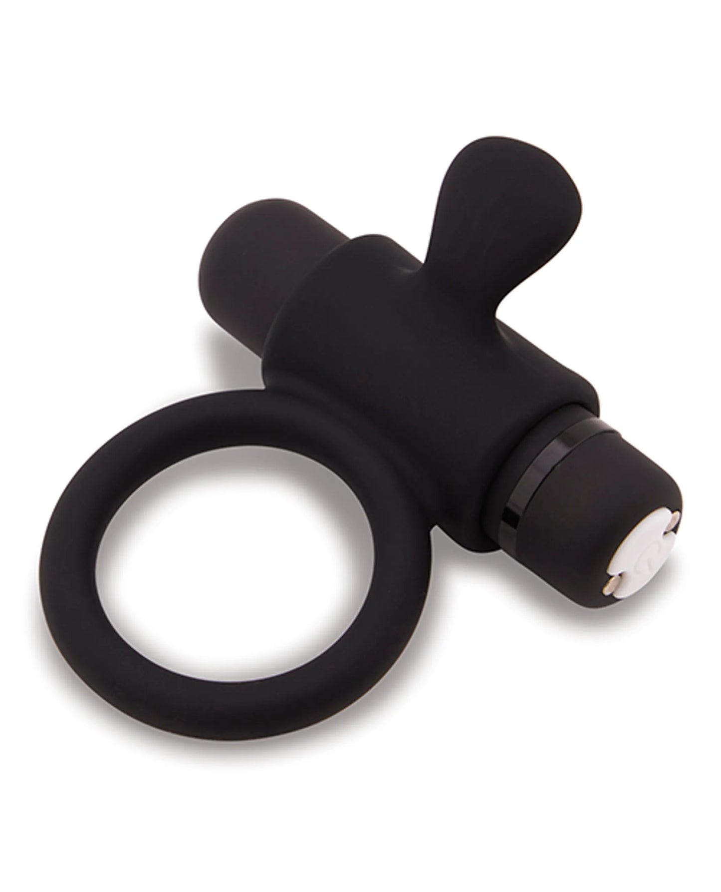 Tembleque portatil (Sensuelle Anillo Bala de Silicona Negro)