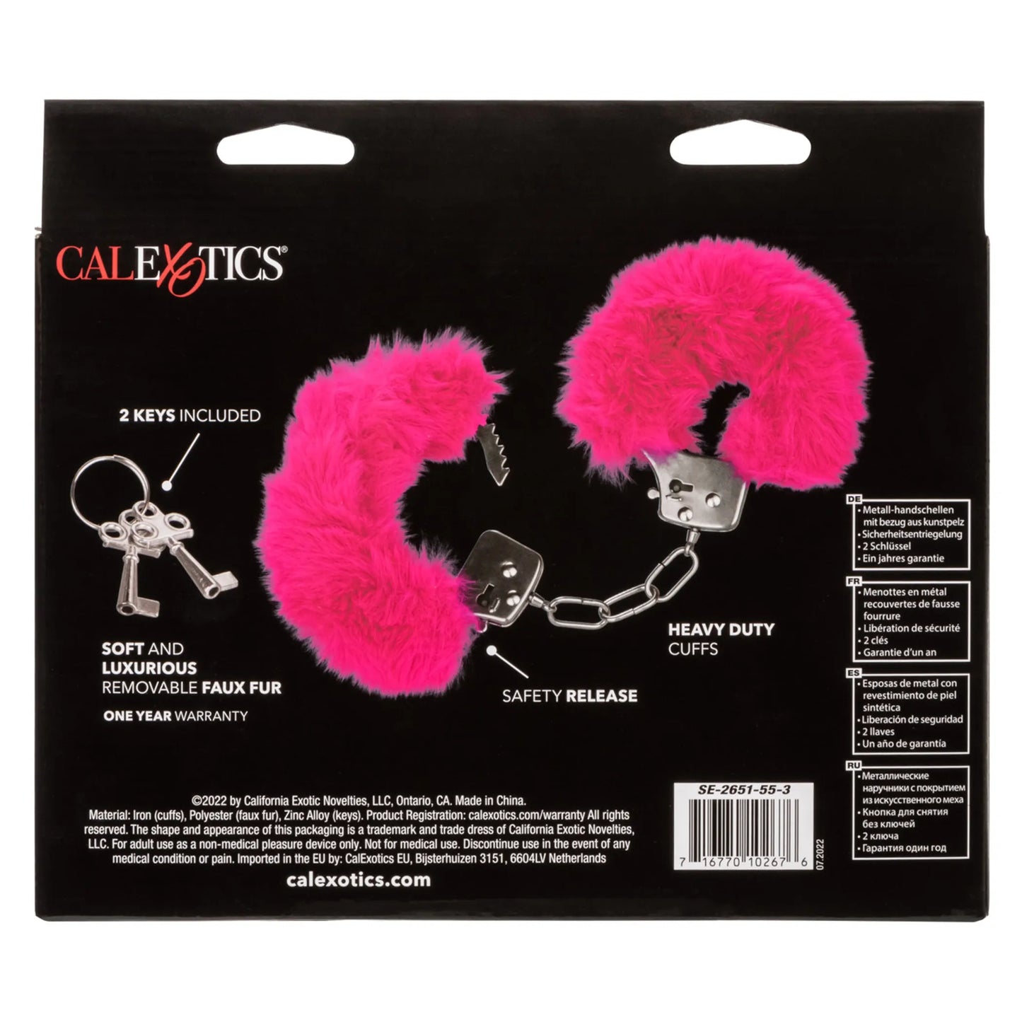 Arrestame Papi (Esposas peludas ultra suaves color rosa)