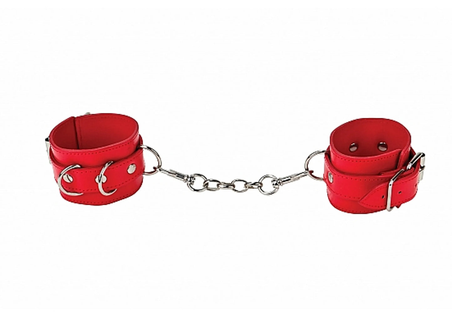 Manos Cautivas mente libre (Esposas de Cuero – Rojo)