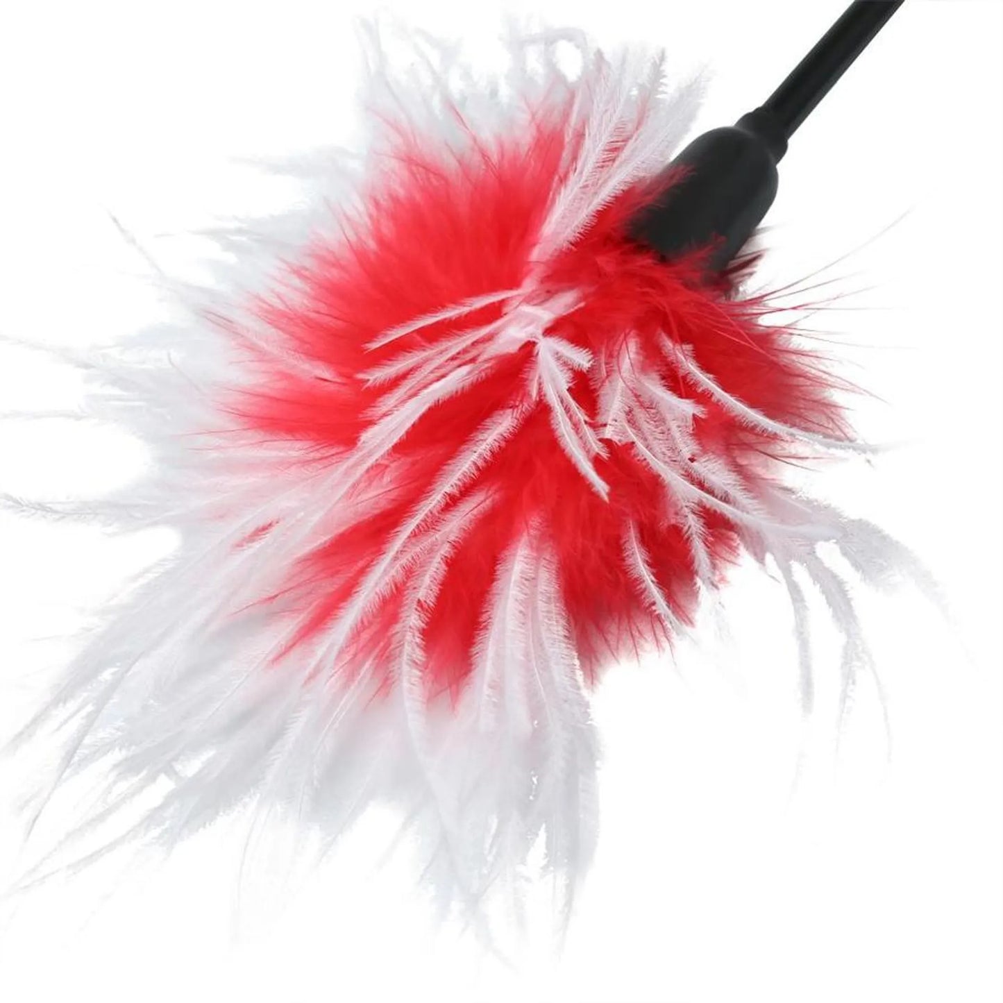 Azote Tentador (Látigo Pluma Sex & Mischief Rojo y Blanco)