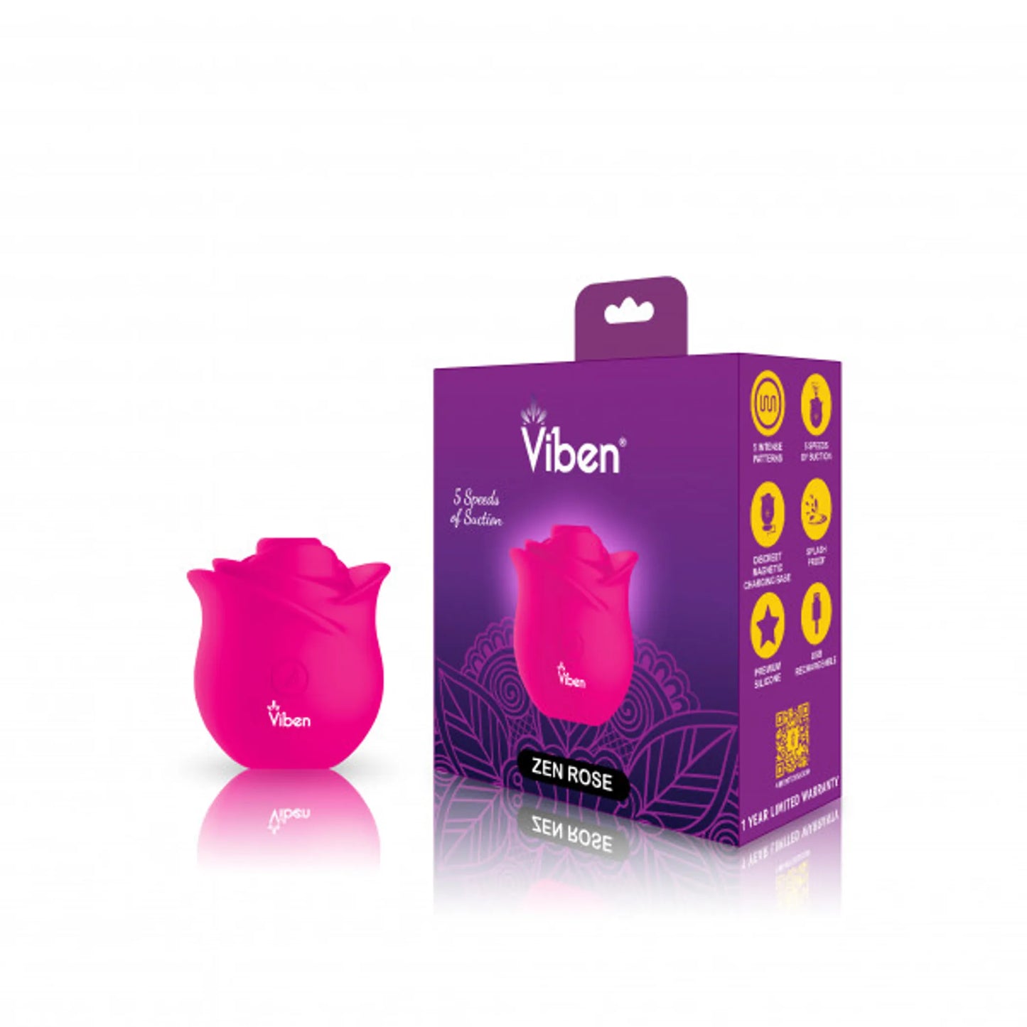La Rosa saca nectar (Viben Zen Rose Rosa Intenso)