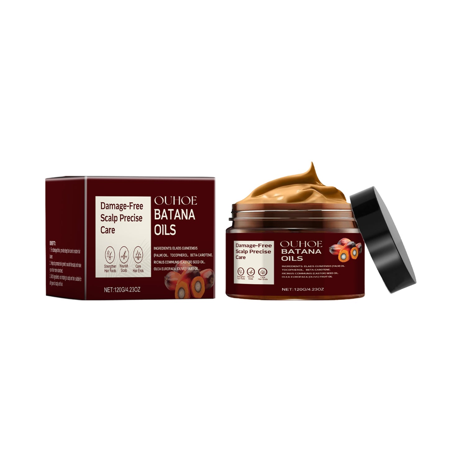 OUHOE Batana Hair Care Mask Nourishes Hair And Restores Dry Hair At The End