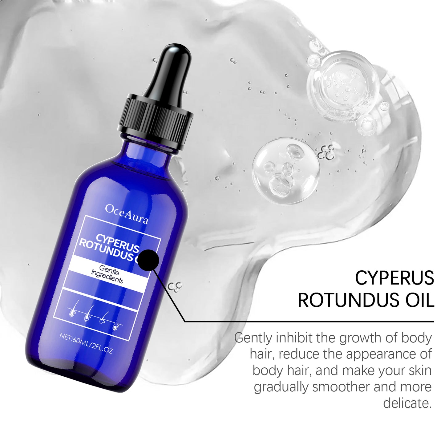 Aceite Esencial Capilar OceAura: Cuidado diario para el cabello y el cuerpo, para nutrir la piel y el cabello dejándolos suaves y delicados.(Aceite Encantador)