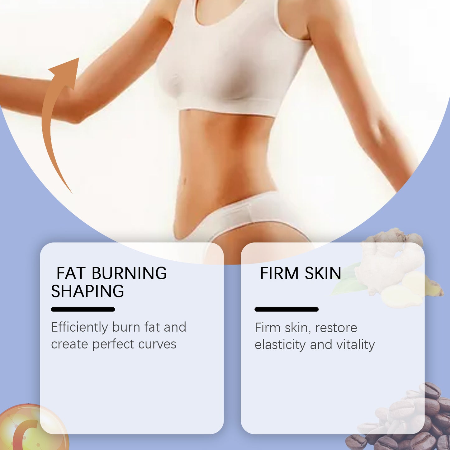 West&Month Body Firming Lactic Acid, Firming Light Skin Shape Body Sculpting Daily Lazy Body Care Cream