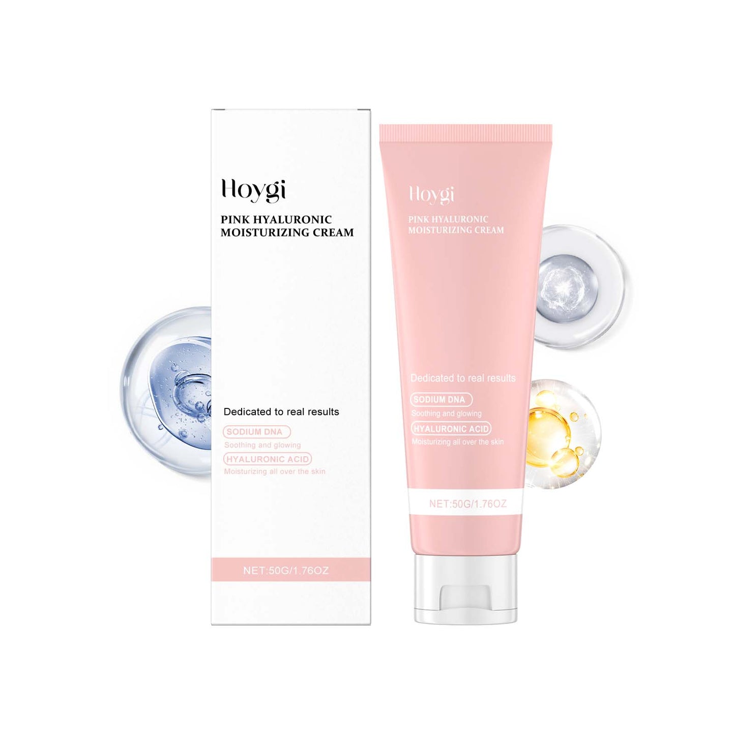 Hoygi Hyaluronic Acid Moisturizer, Gentle Hydrating, Nourishing And Brightening Facial Skin Gloss Care Cream