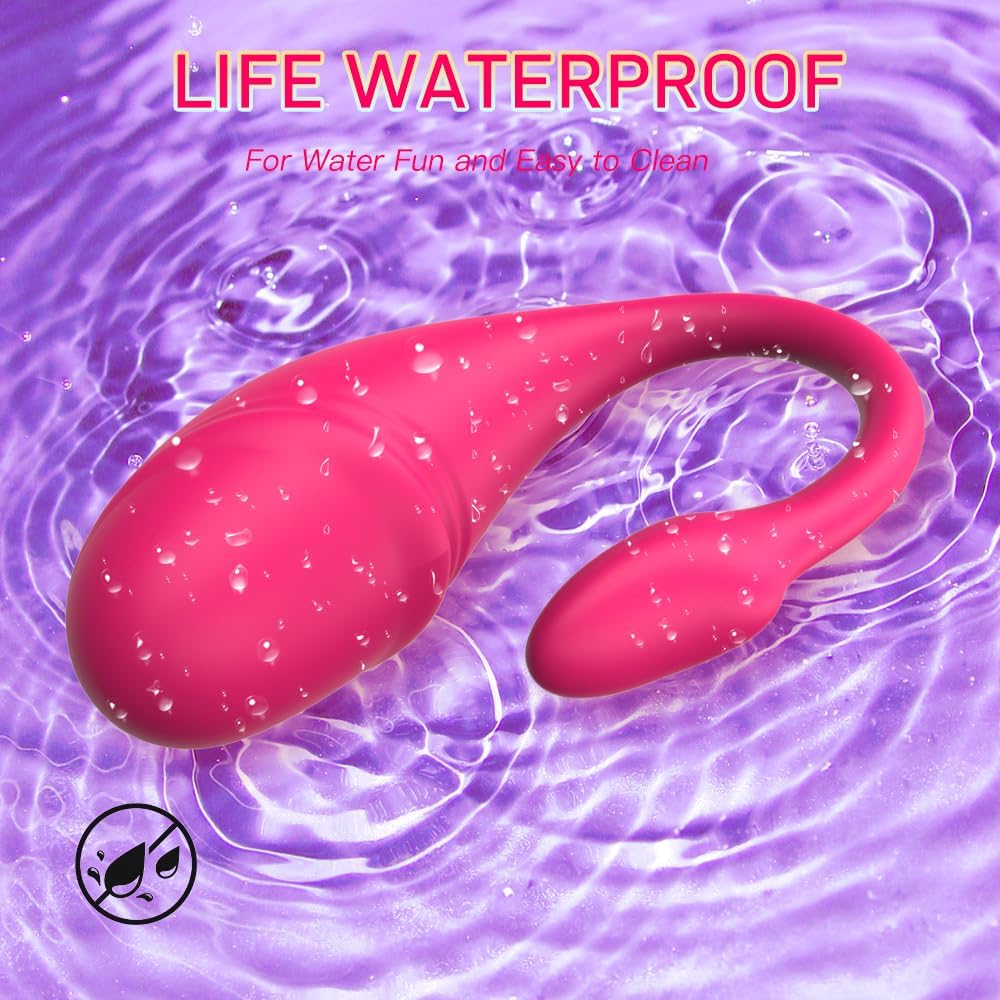 Ciber Orgasmo (Vibrador tipo huevo para Punto G, portátil y usable, con control por aplicación. Estimulador de bragas vibradoras, dildo, juguete sexual con 4 modos, resistente al agua, masajeador prostático y estimulador vaginal para parejas)