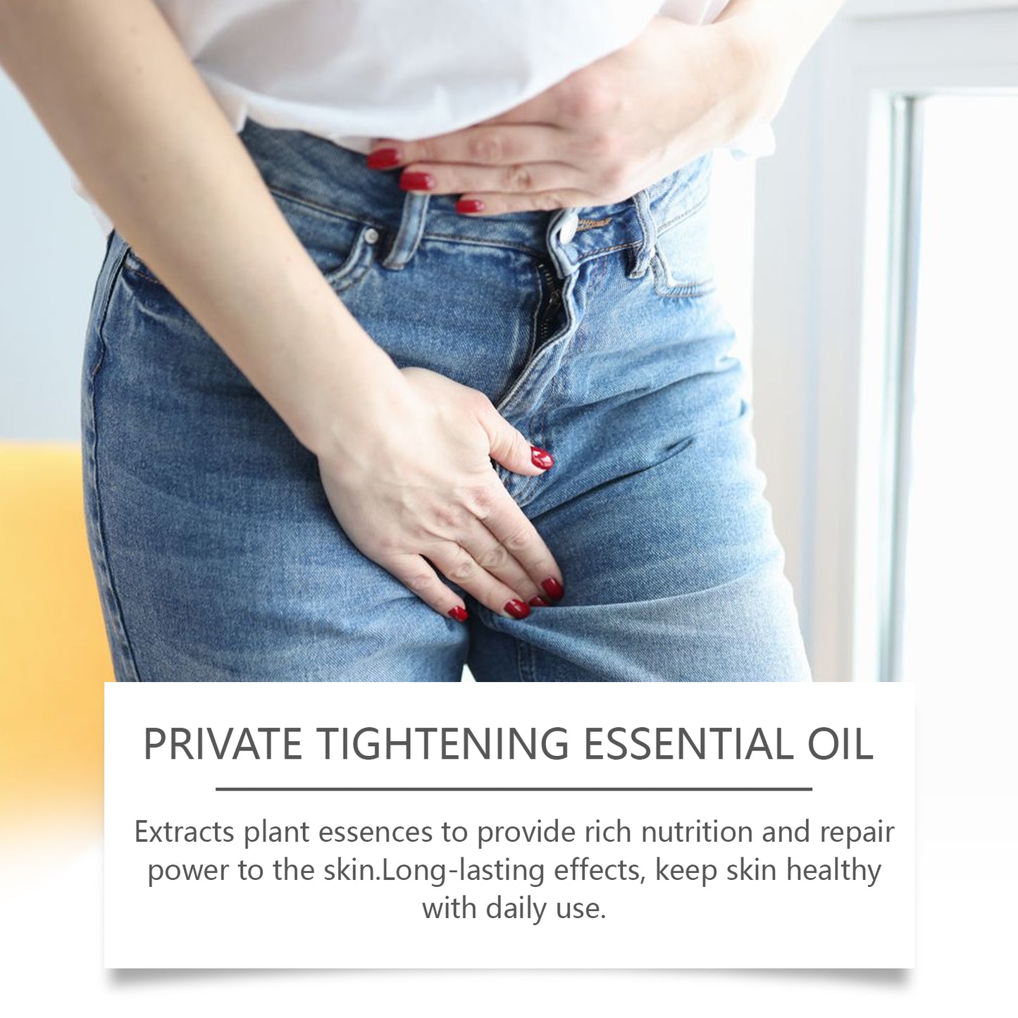 Private Tightening Essential Oil, Postpartum Repair Female Genitalia Firming Maintenance Moisturizing Powdery Massage Care Essential Oil