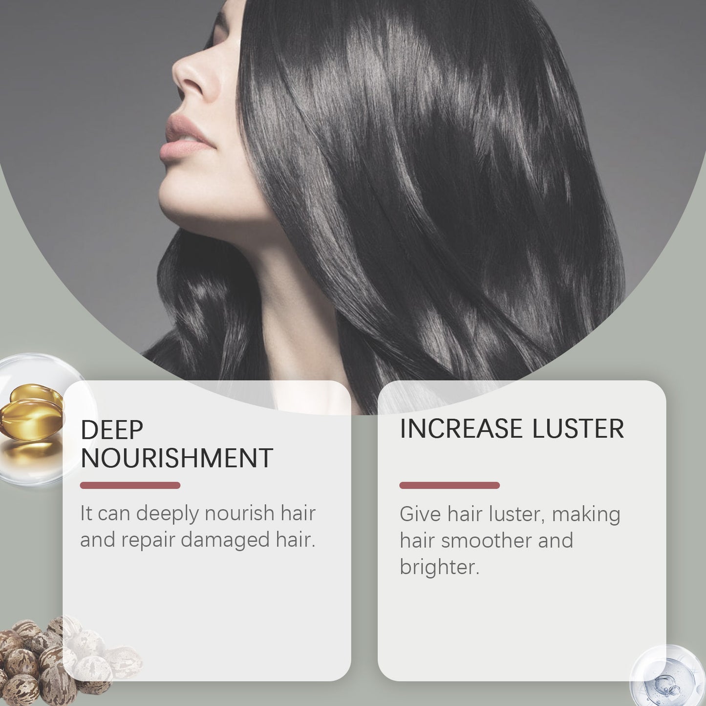 Aceite Esencial para el Cuidado del Cabello Batana West & Month: Nutre suavemente el cabello y lo ilumina.(Elixir Luminoso)