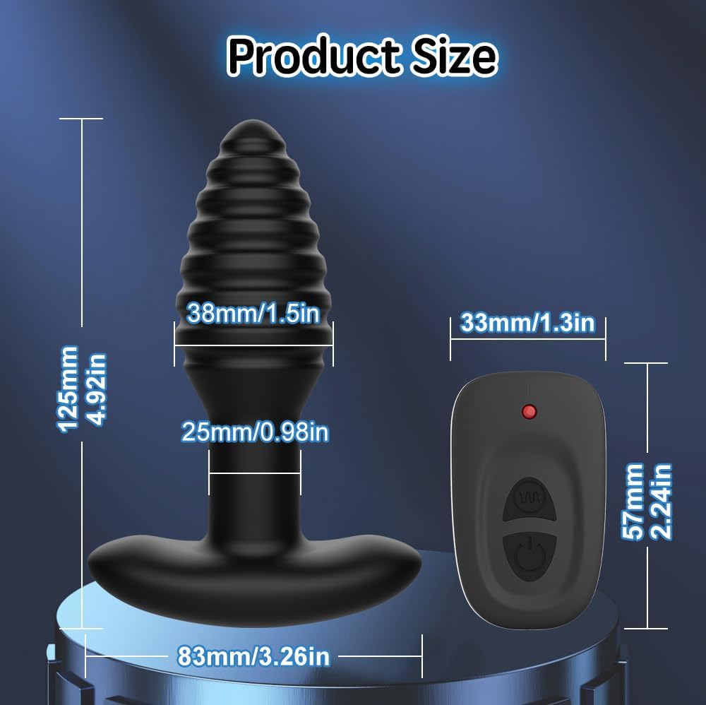 El Sacude-Nalgas (Juguete sexual para adultos, masajeador de próstata, vibrador con control remoto, plug anal, juguete para adultos, plug vibrador para glúteos.)