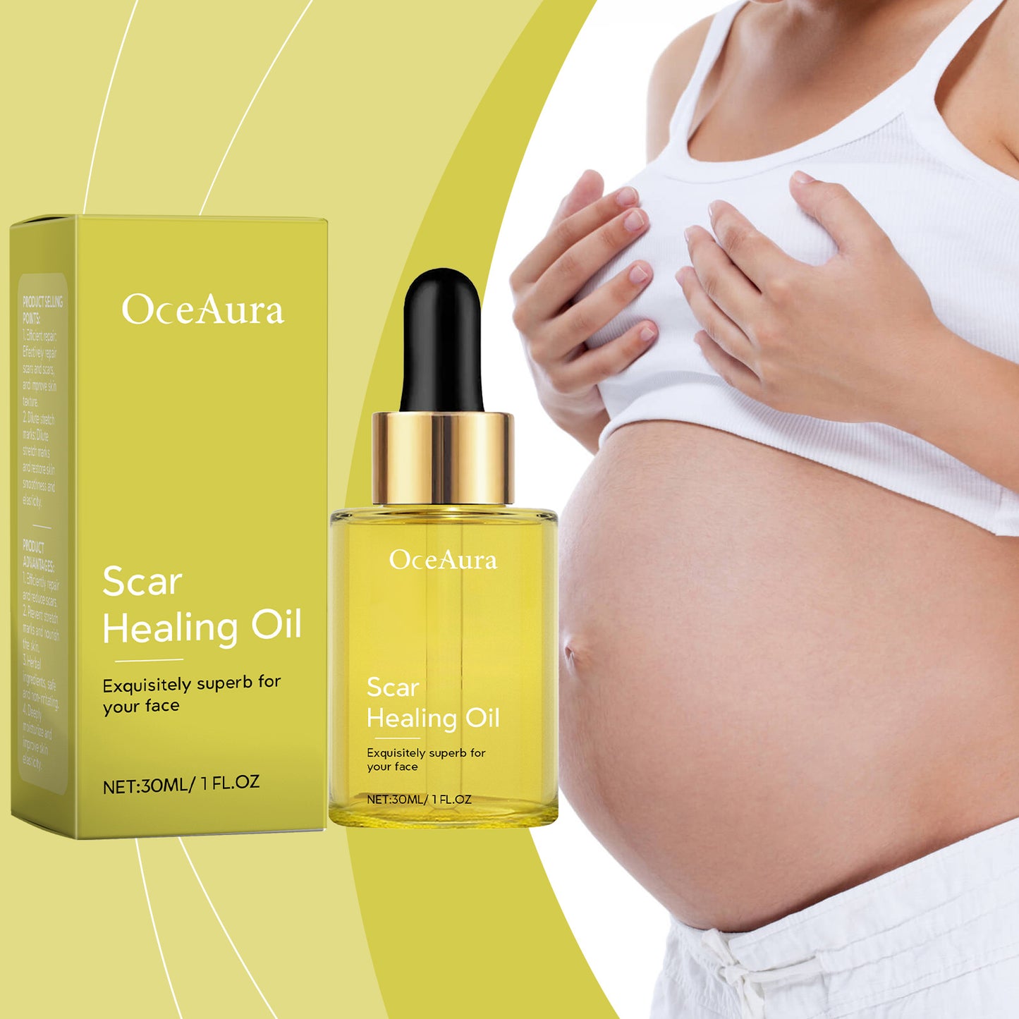 Aceite Esencial Reparador de Piel OceAura: Piel tierna y suave, hidratación delicada y mejora la reparación de la piel.(Toque de Seda)