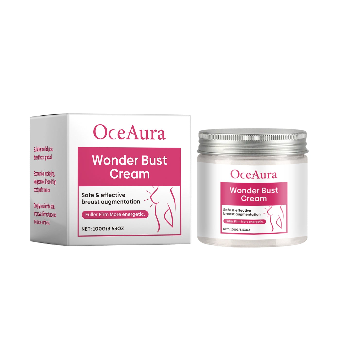 OceAura Breast Care Cream Plump And Nourish Breast Skin Lift Line Elastic Massage Treatment Cream