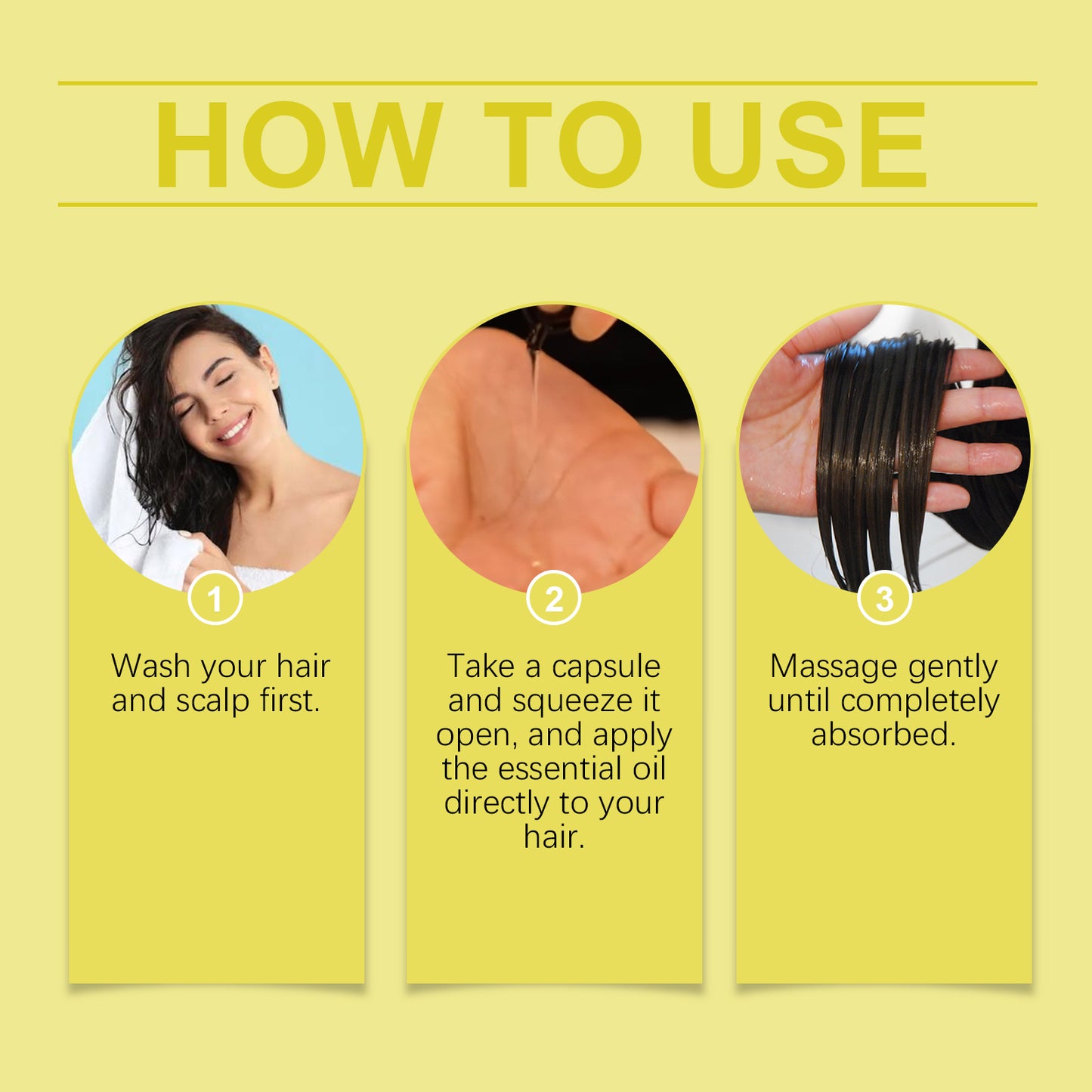 EELHOE Hair Essential Oil Capsule Scalp Care To Improve Dry Hair And Smooth Hair Care Essential Oil Gentle Moisturizing
