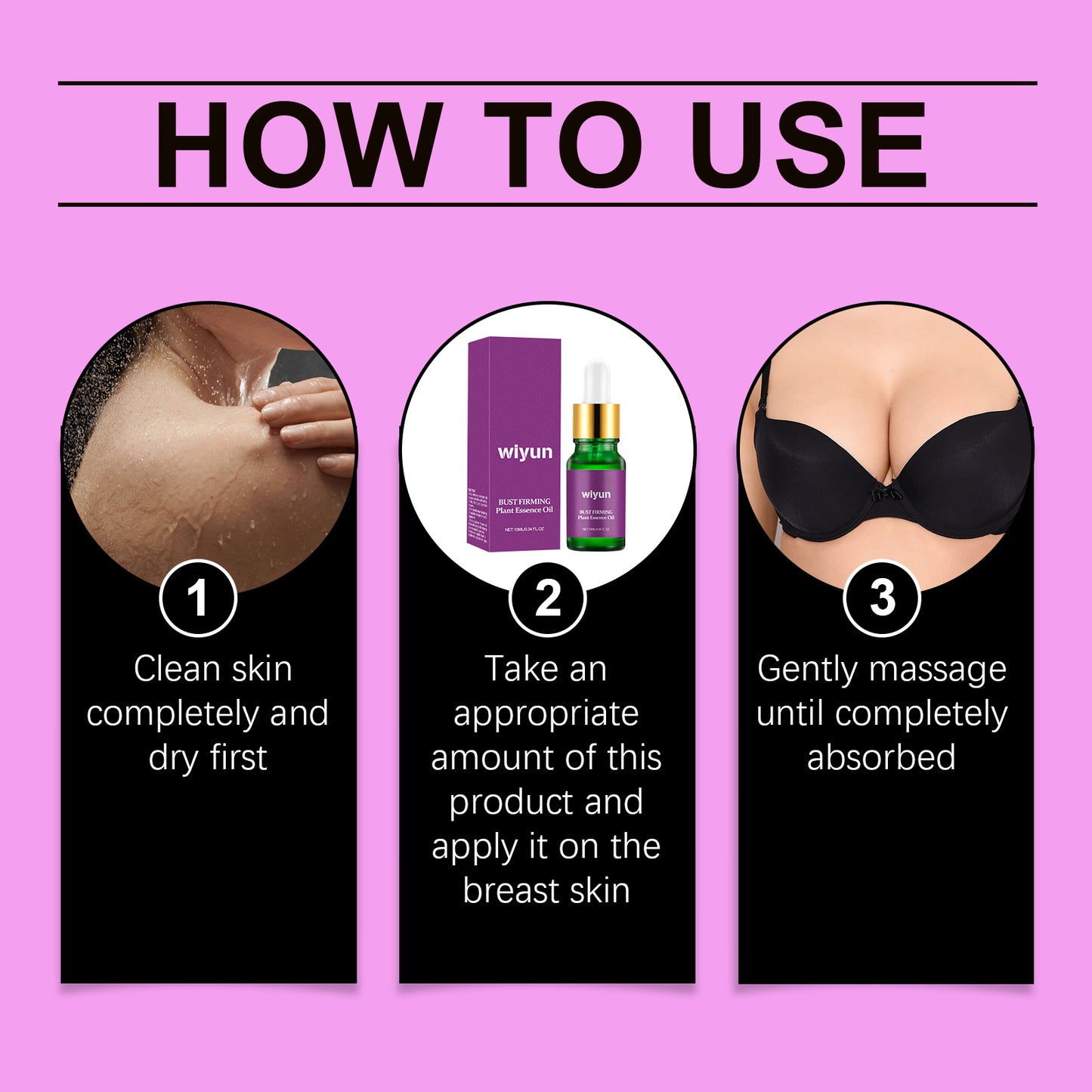 Wiyun Chest Care Essential Oil Moisturizes And Firmers Chest Care And Lifts Skin Beauty Massage Oil
