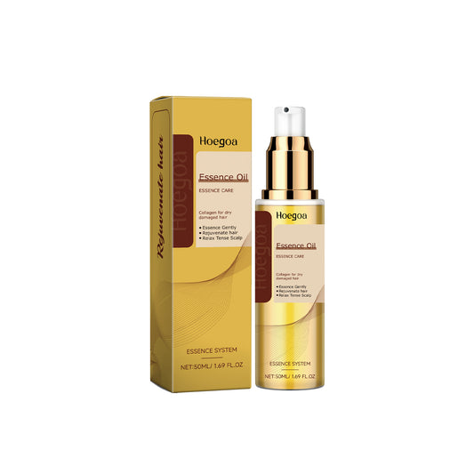 Hoegoa Plant Extract Hair Care Essential Oil Soft Luster, Non-Greasy Gentle Repair Scalp Hair Luster Nourishing Oil