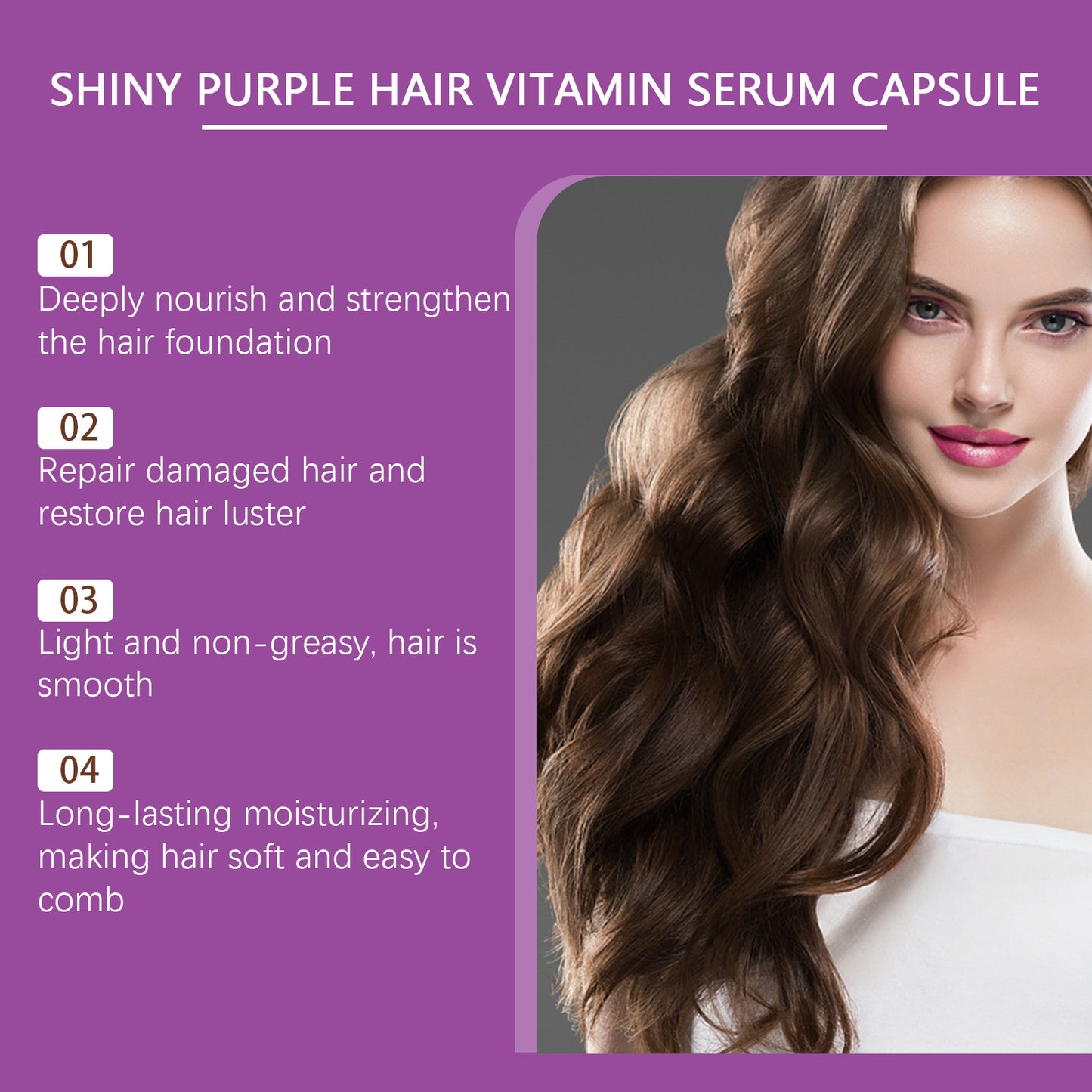 EELHOE Hair Essential Oil Treatment Capsule Scalp Massage Nutrition Moisturizing Hair Repair Supple Care Essential Oil