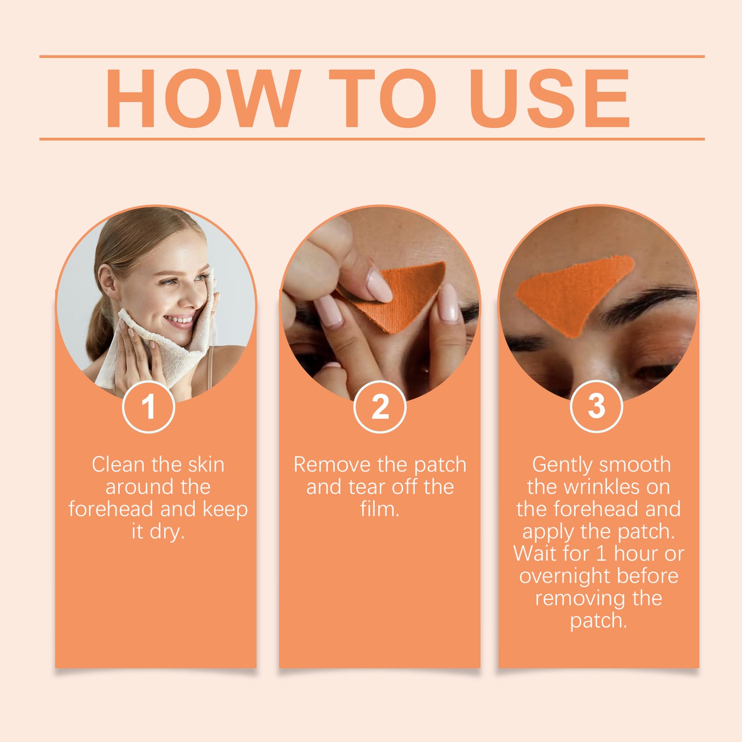 Hoygi Nicotinamide Orange Facial Patches, Daily Skin Care Patches For Firming, Moisturizing And Reducing Fine Lines On The Face