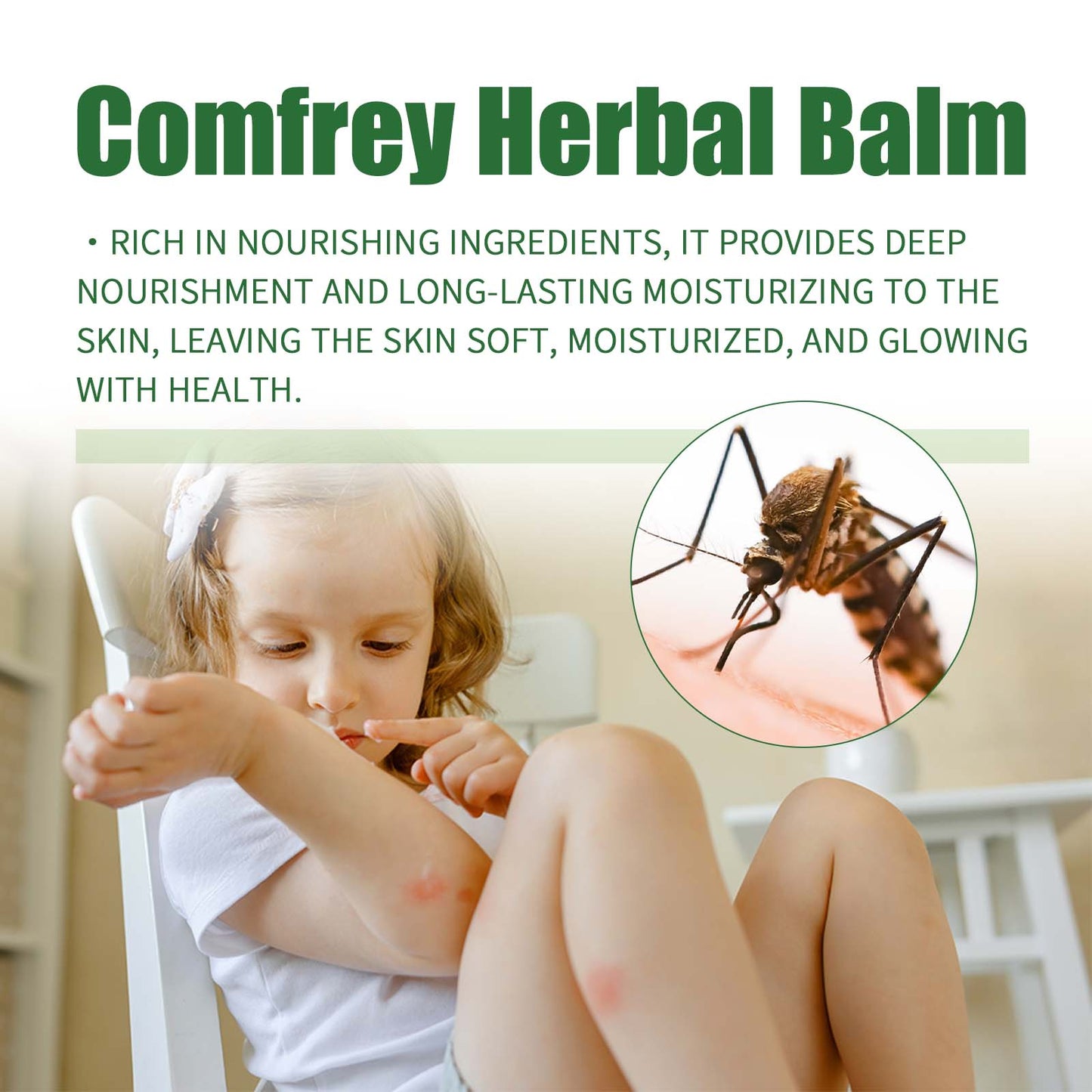 South Moon Comfrey Herbal Balm, Skin Itching Expelling Mosquito Prevent Bites Radix Arnebiae Seu Lithospermi Care Cream