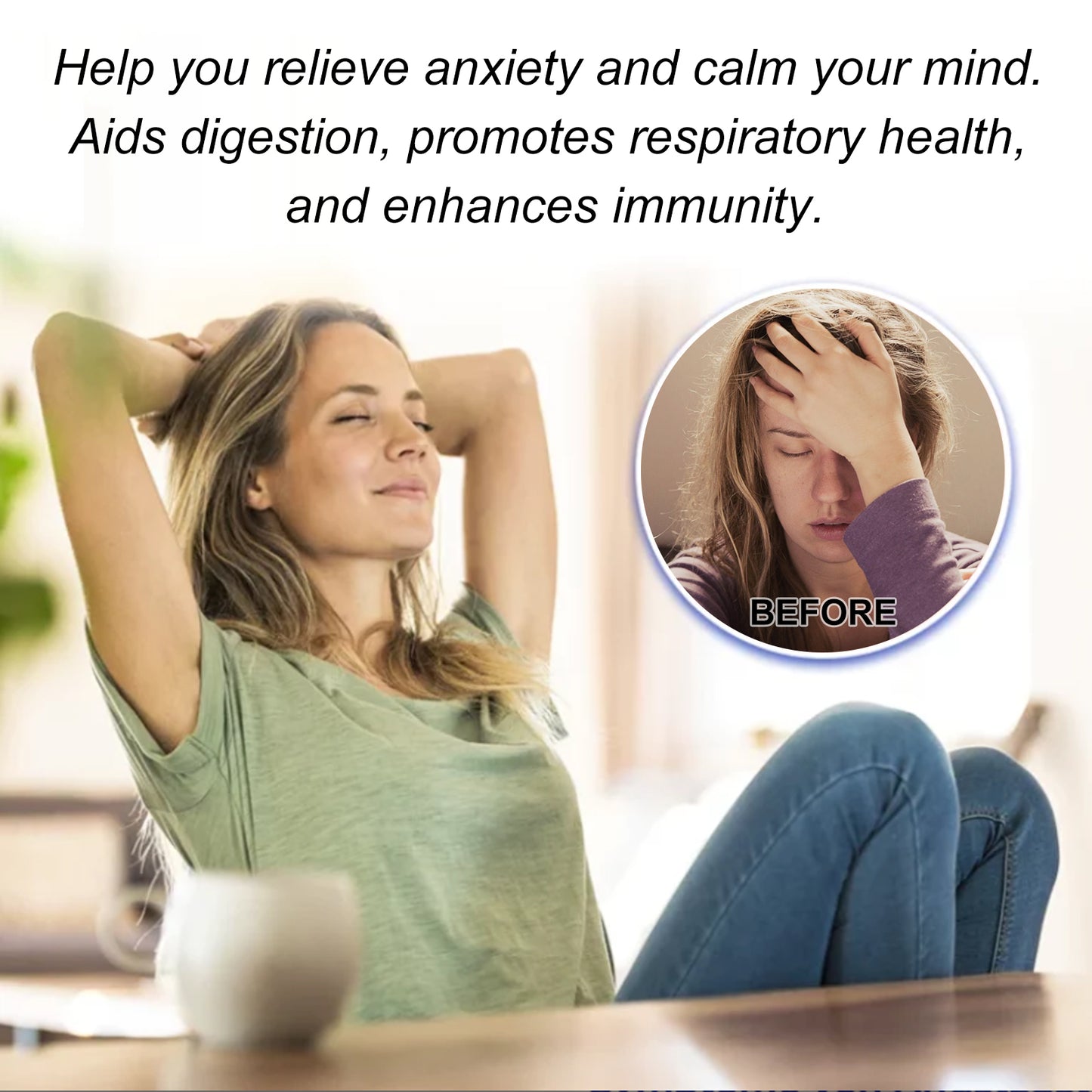 Panicpeace Nasal Inhaler, Refresh The Mind, Relax The Body And Mind, Relieve Body Fatigue, Cool The Nose, Moisturize The Skin, Tighten The Female Body, Massage The Body And Mind Pleasuressage For Physical And Mental Pleasure