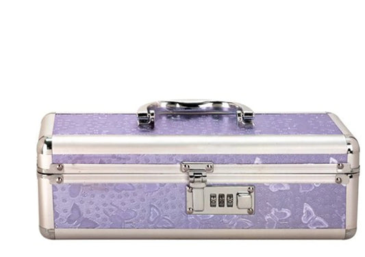 Cofrecito del Pecado (Estuche para Vibrador con Cerradura, Pequeño, Morado)
