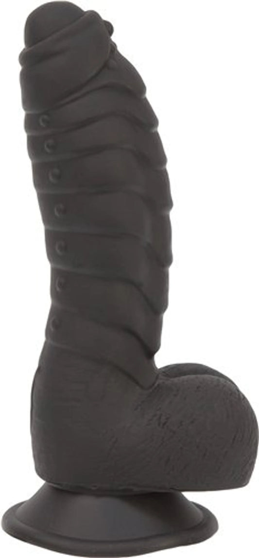 Perversa Oscuridad (Dildo Ben 7 de 100% silicona, color negro, modelo Addiction 🖤)