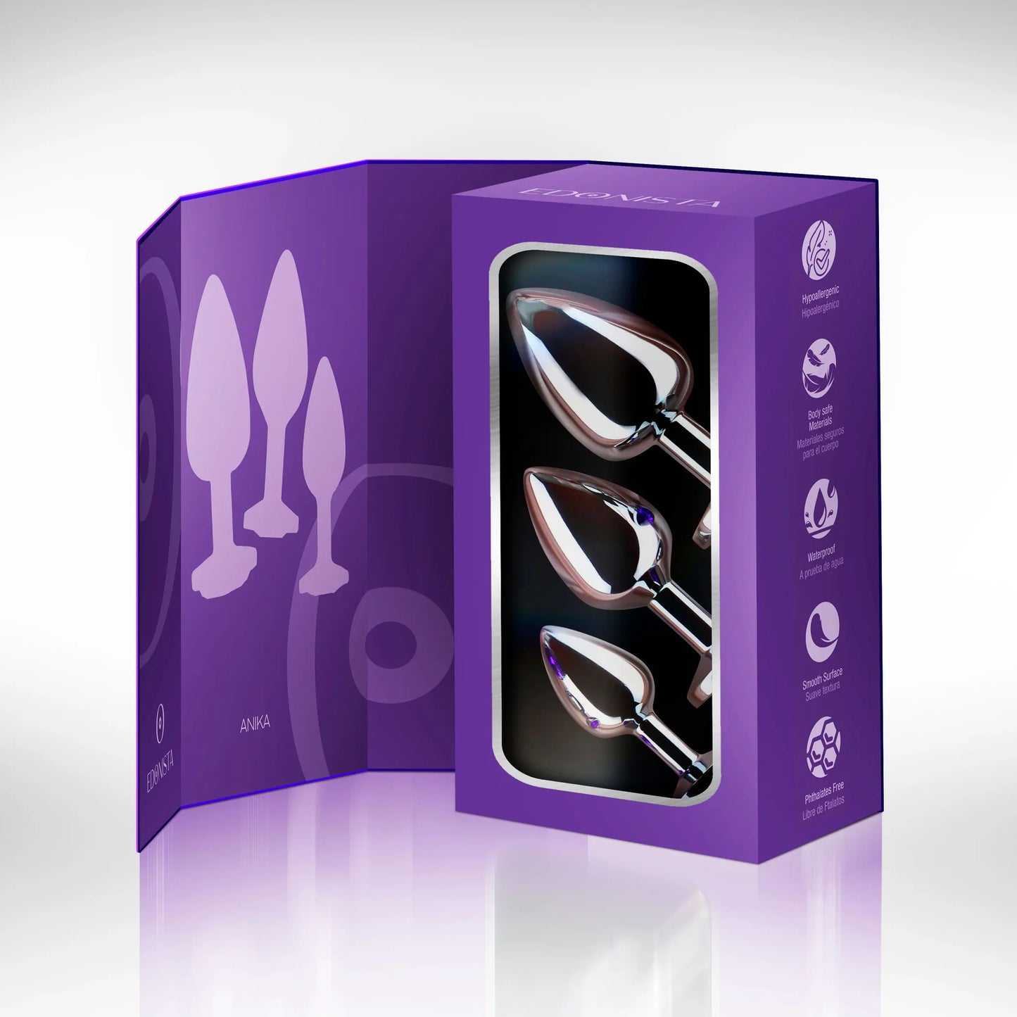 EDONISTA ANIKA 3PC ANAL PLUG KIT