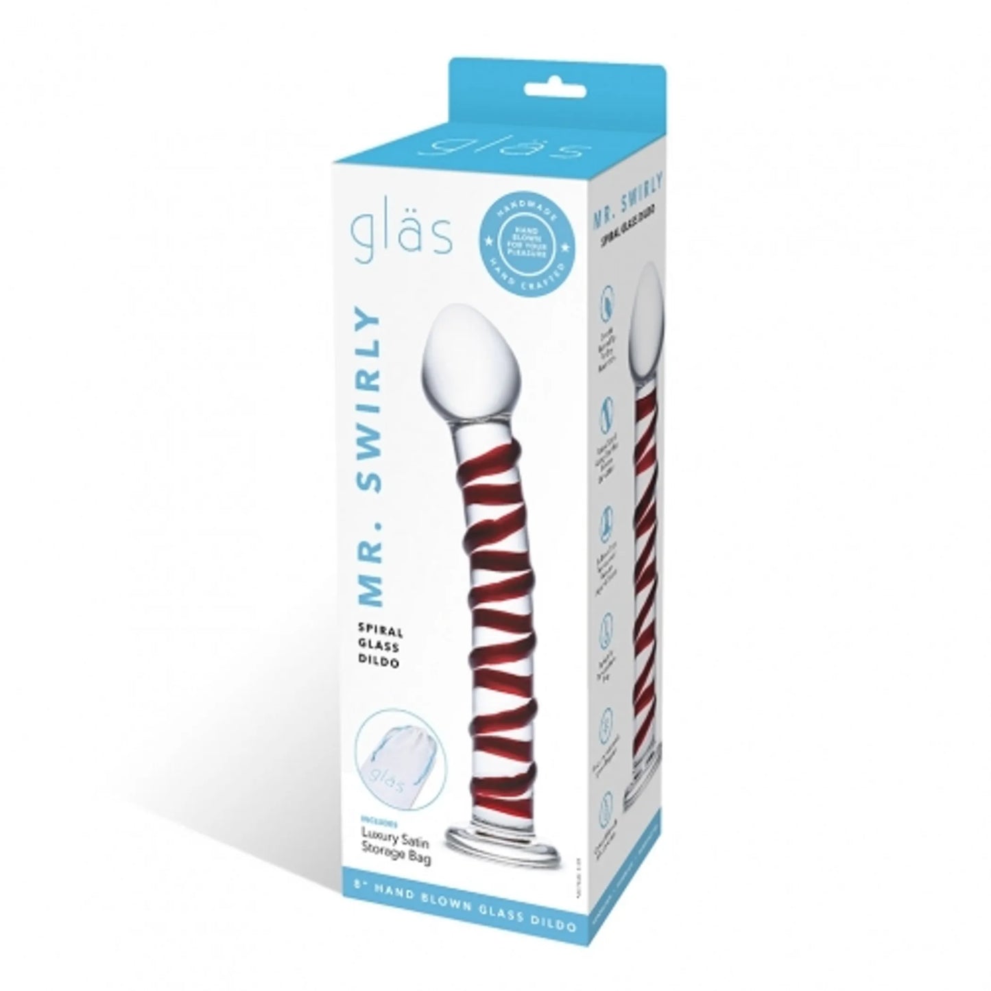 Señora y Señor Swirly (Dildo de Cristal Espiral Mr. Swirly)