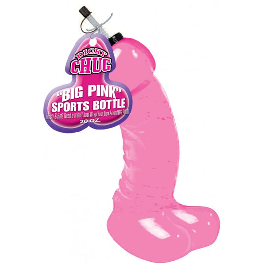 Chupa Chupa (Botella deportiva rosa con diseño de pene (“Dicky Chug”).)