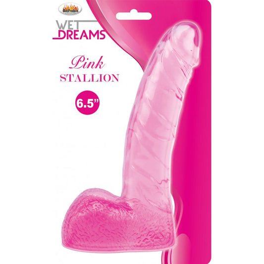 El Consentido Rosa (Dildo Wet Dreams Pink Stallion de 6.5 pulgadas, color rosa 🩷)