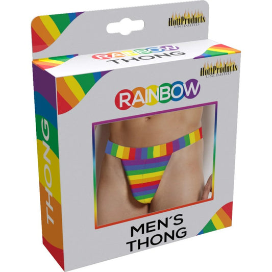 Orgullo Ardiente (Tanga para hombres Rainbow)