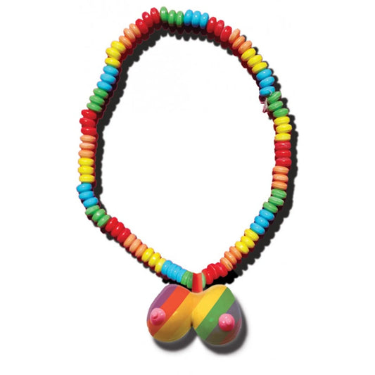 Dulce Traviesa (Collar de Caramelos con Forma de Pechos Arcoíris)