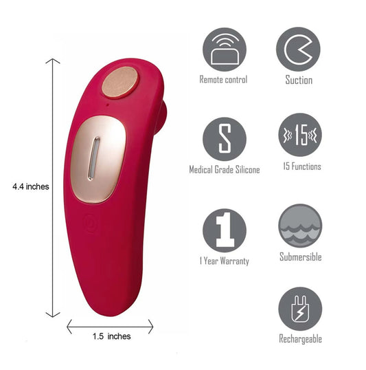 Panty Pecadito (Remi – Vibrador recargable con succión para bragas)