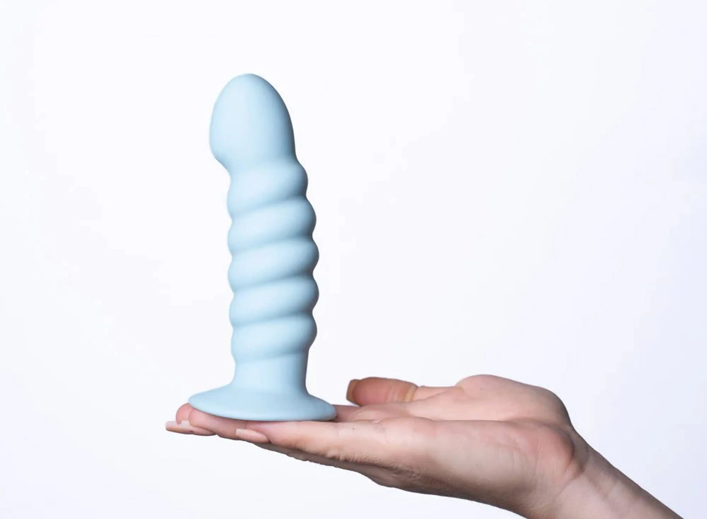 Azul Coqueto (Dildo Paris de 6 pulgadas, silicona, color azul pastel 💙)