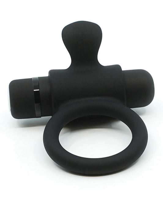 Tembleque portatil (Sensuelle Anillo Bala de Silicona Negro)
