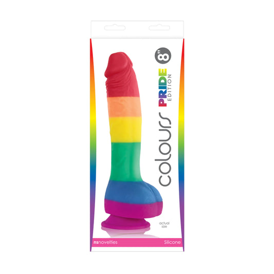 Saborea el arcoíris (Colours Pride Edition 8 pulgadas Dildo Rainbow)