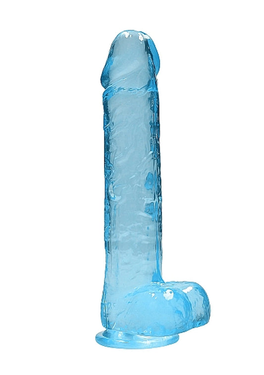 Amor Azul (Dildo realista REALROCK de 9 pulgadas con testículos, color azul)