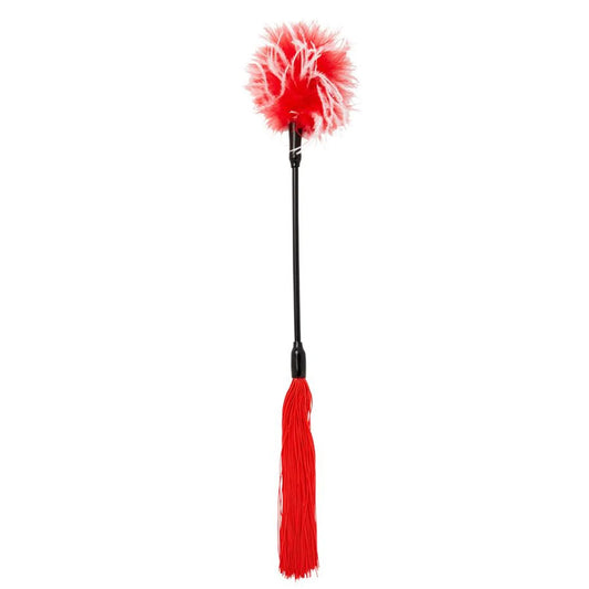 Azote Tentador (Látigo Pluma Sex & Mischief Rojo y Blanco)