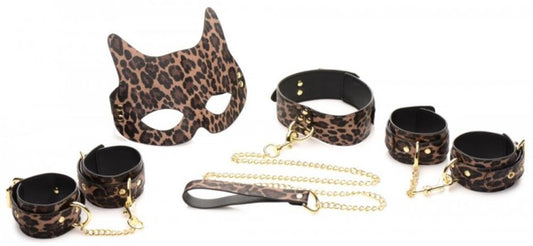 Instinto Felino (Master Series Wild Sex – Set de Bondage de 7 Piezas)
