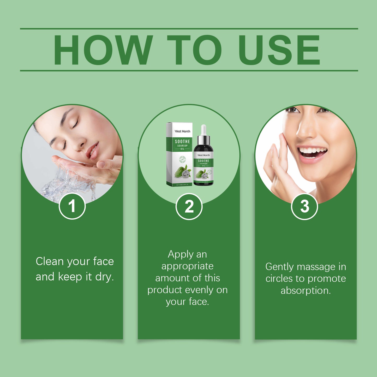 West&Month Skin Care Essential Oil Soothes And Improves Skin, Alleviates Dryness, Moisturizes And Moisturizes