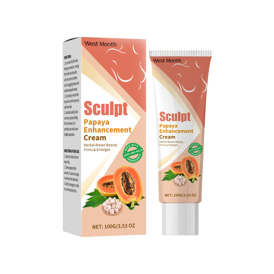 West&Month Papaya Breast Cream, Gentle Care, Nourishing, Lifting, Firming And Massaging Breast Care Cream