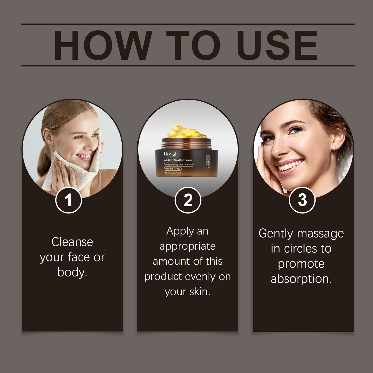 Hoygi Firming Moisturizer Body Care Gentle Cream Moisturizing Hydrating Moisturizing Brightening Nourishing Care