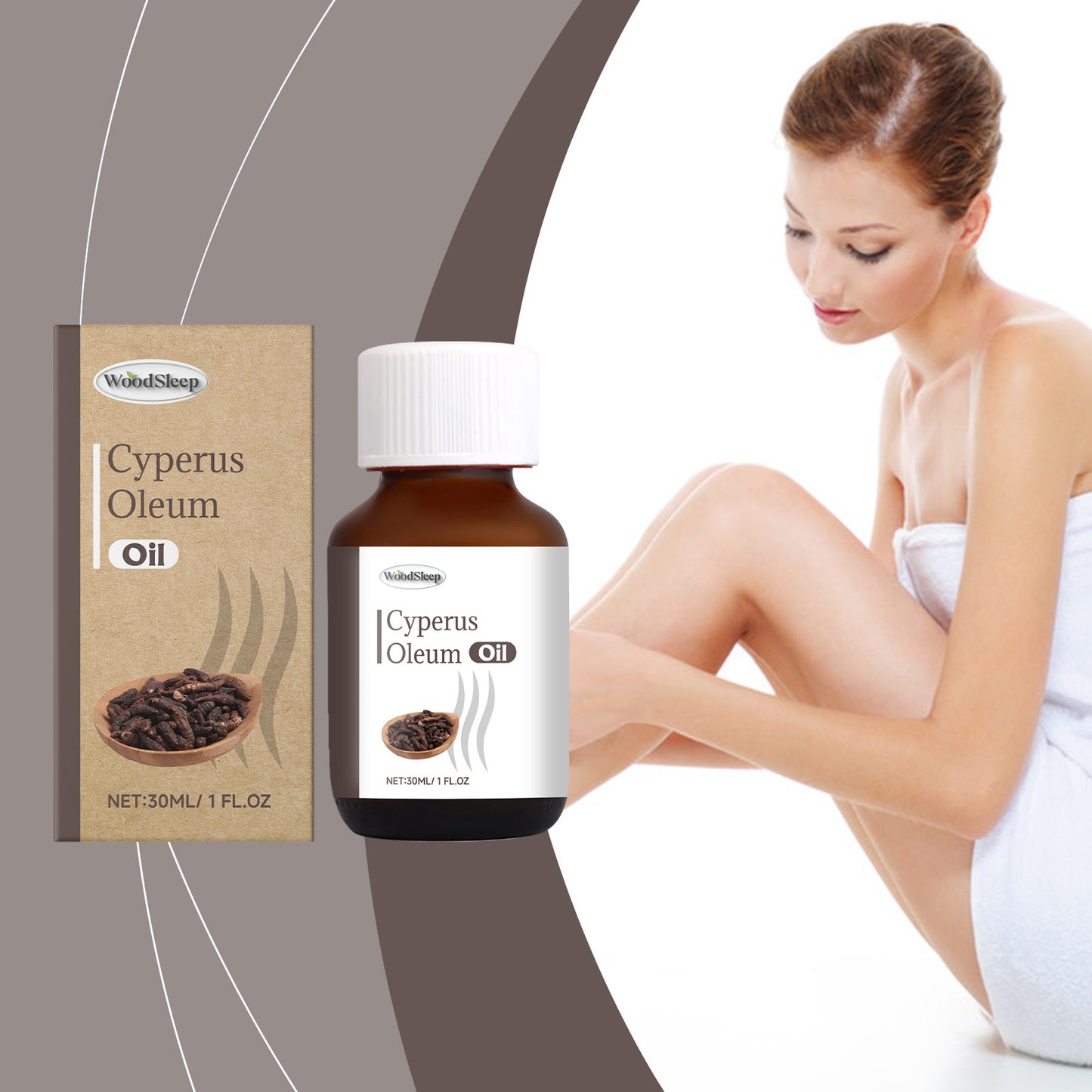 WoodSleep With Hair Removal Treatment Oil Gentle Care Body Hair Removal Smooth Skin Moisturizing Oil